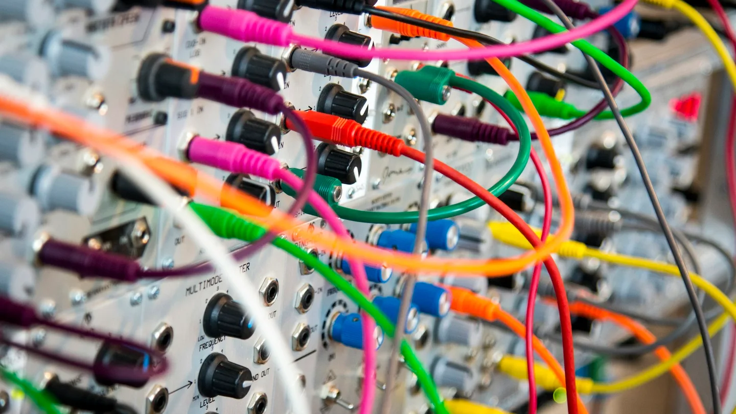 assorted electric cables